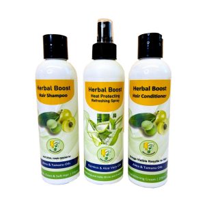 Herbal Boost Shampoo, Heat Protecting Refreshing Spray - 8 Oz
